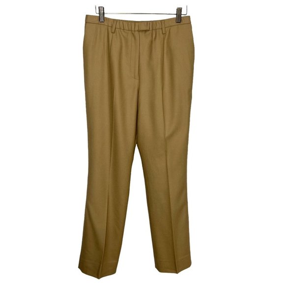 Pendleton Pants - Pendleton Tan Wool Straight Leg Dress Pants Size 8